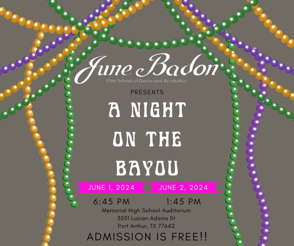 June Badon presents A Night on the Bayou