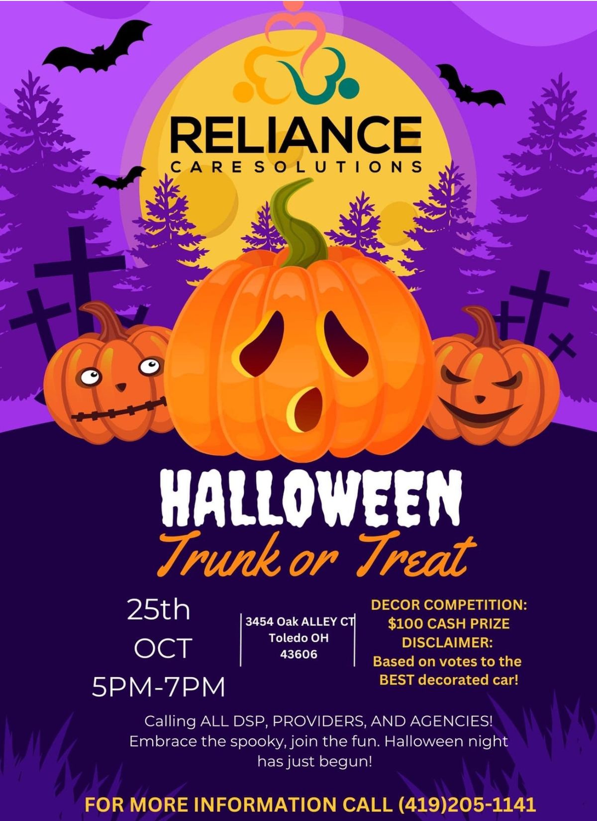 Reliance Care Solutions trunk or treating