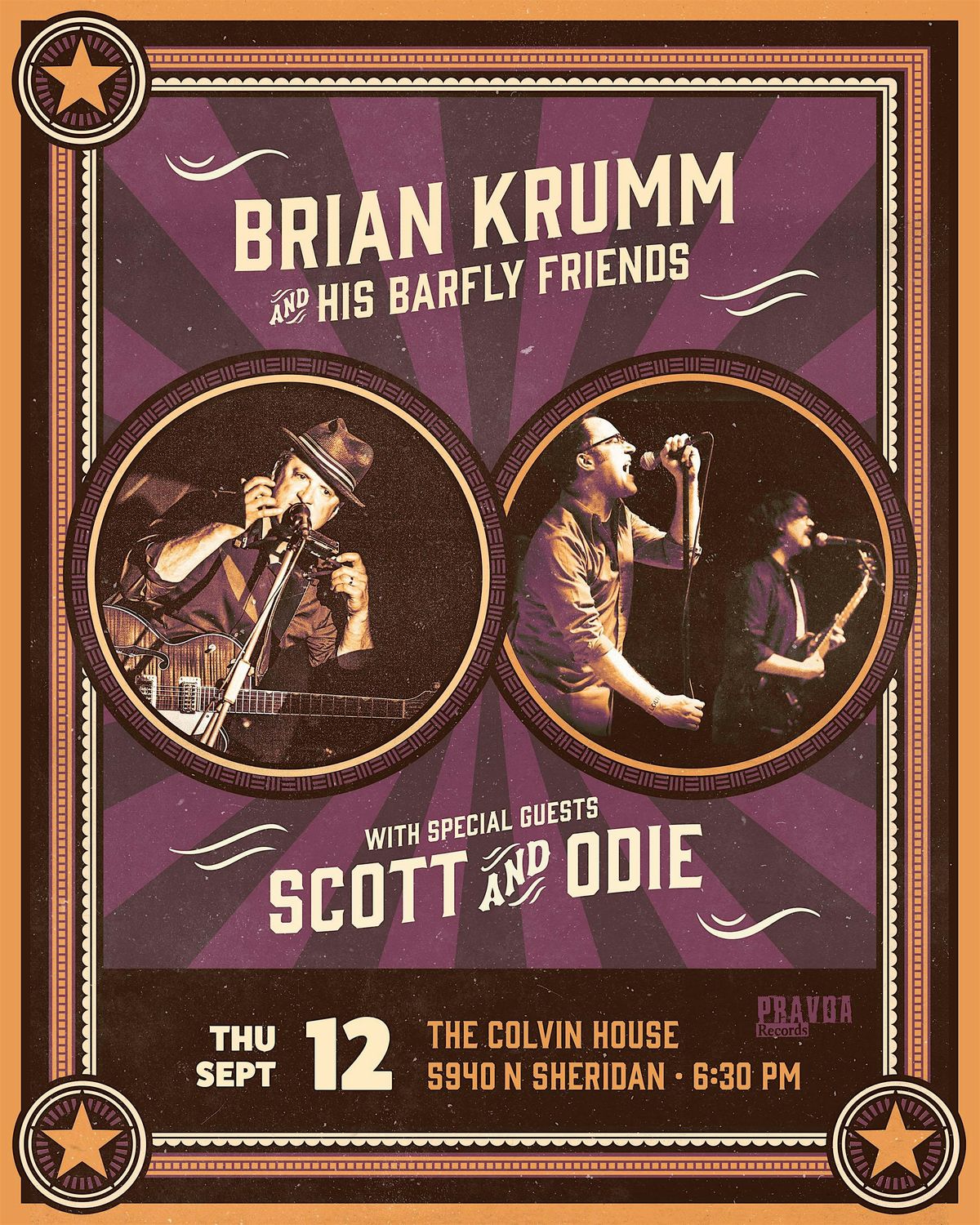 Colvin Concerts: Brian Krumm and His Barfly Friends + Scott & Odie