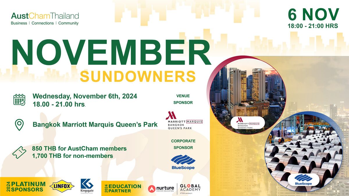 6 NOV - November Sundowners