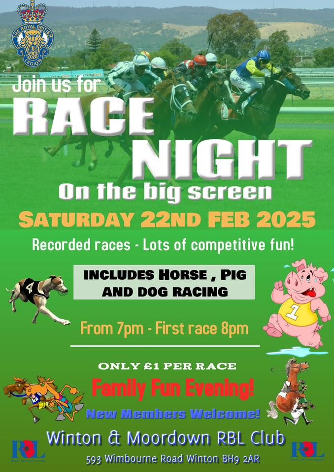 Race Night on the Screens!