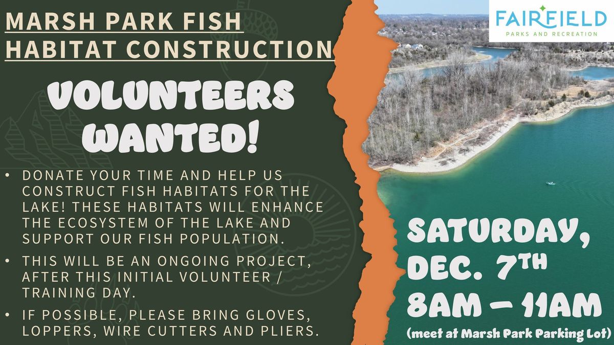 Marsh Park Volunteer Day: Fish Habitats 