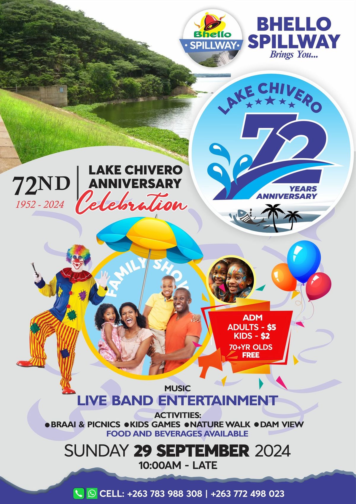 Lake Chivero Dam Wall 72nd Anniversary Celebration