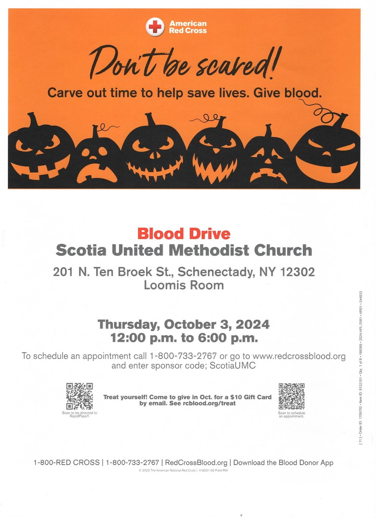 Next Red Cross Blood Drive