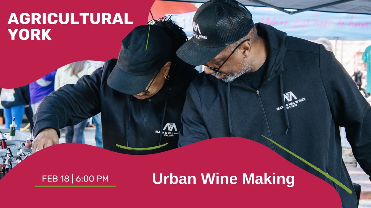 Agricultural York: Urban Wine Making