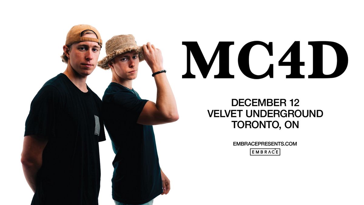 MC4D @ Velvet Underground | December 12th