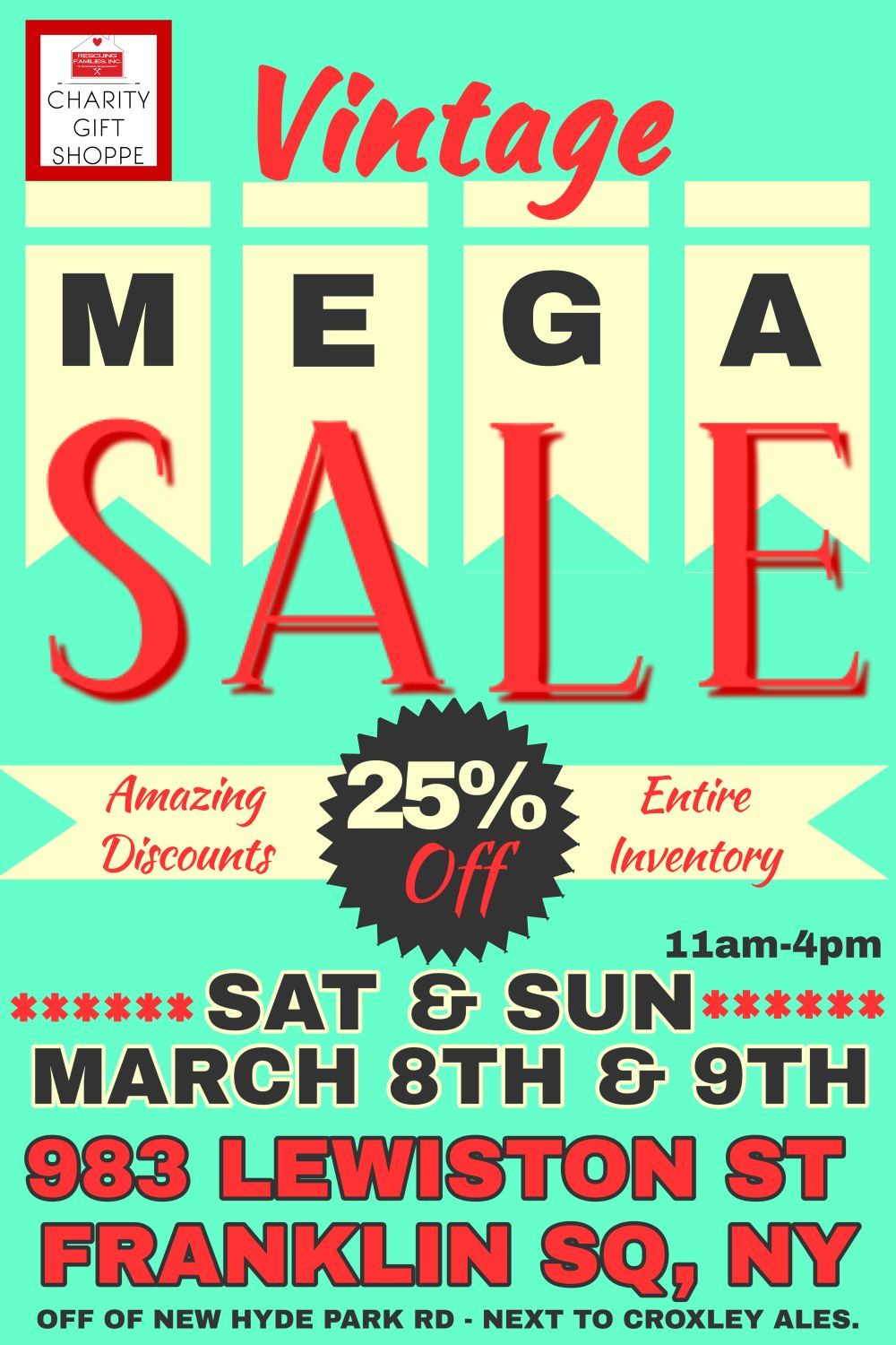 Vintage Mega Sale at the Charity Gift Shoppe