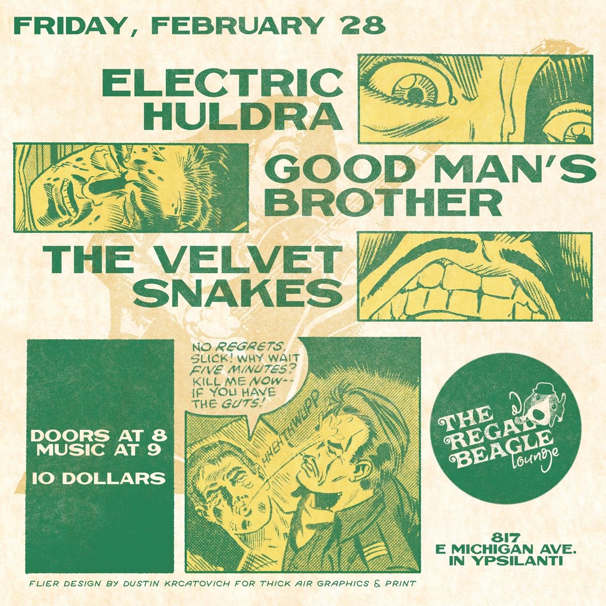 Electric Huldra \/\/ Good Man\u2019s Brother \/\/ The Velvet Snakes