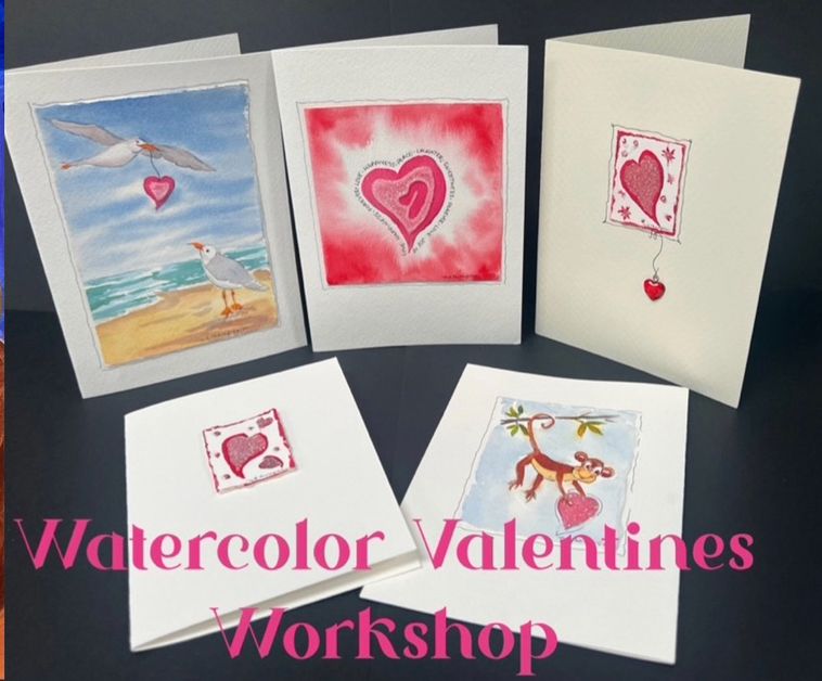 Watercolor Workshop-Valentine Cards