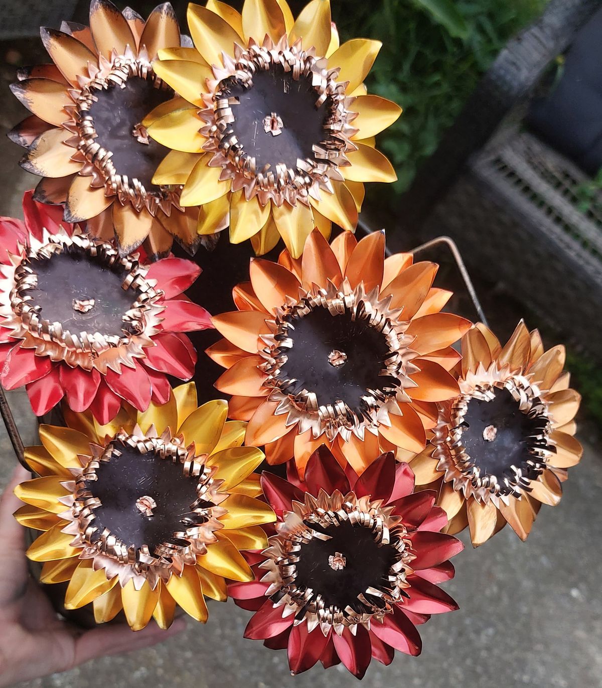 Copper Sunflowers
