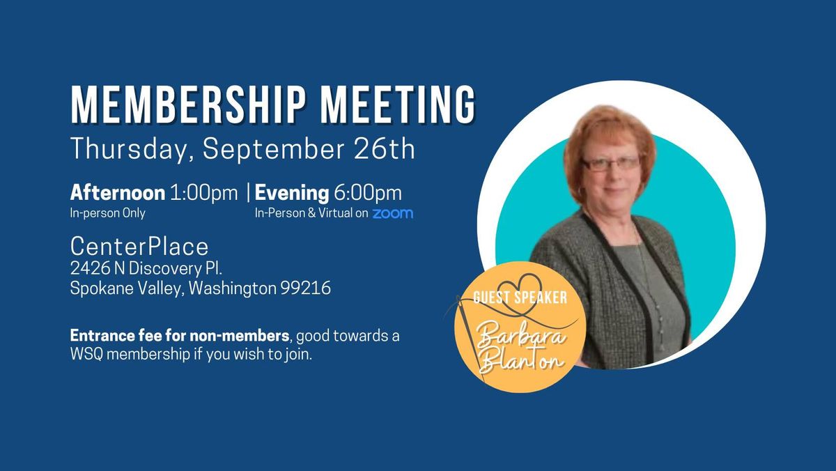 September 2024 Membership Meeting