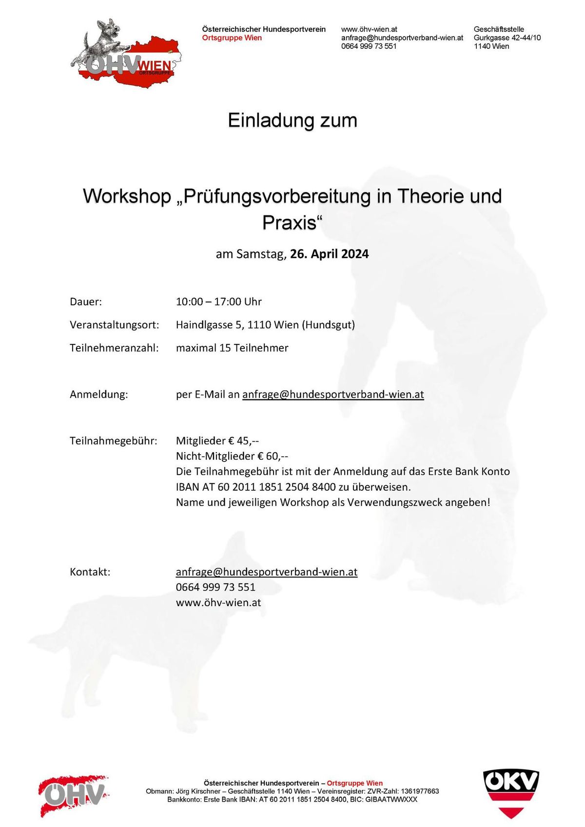 Workshop "Pr\u00fcfungsvorbereitung in Theorie & Praxis"