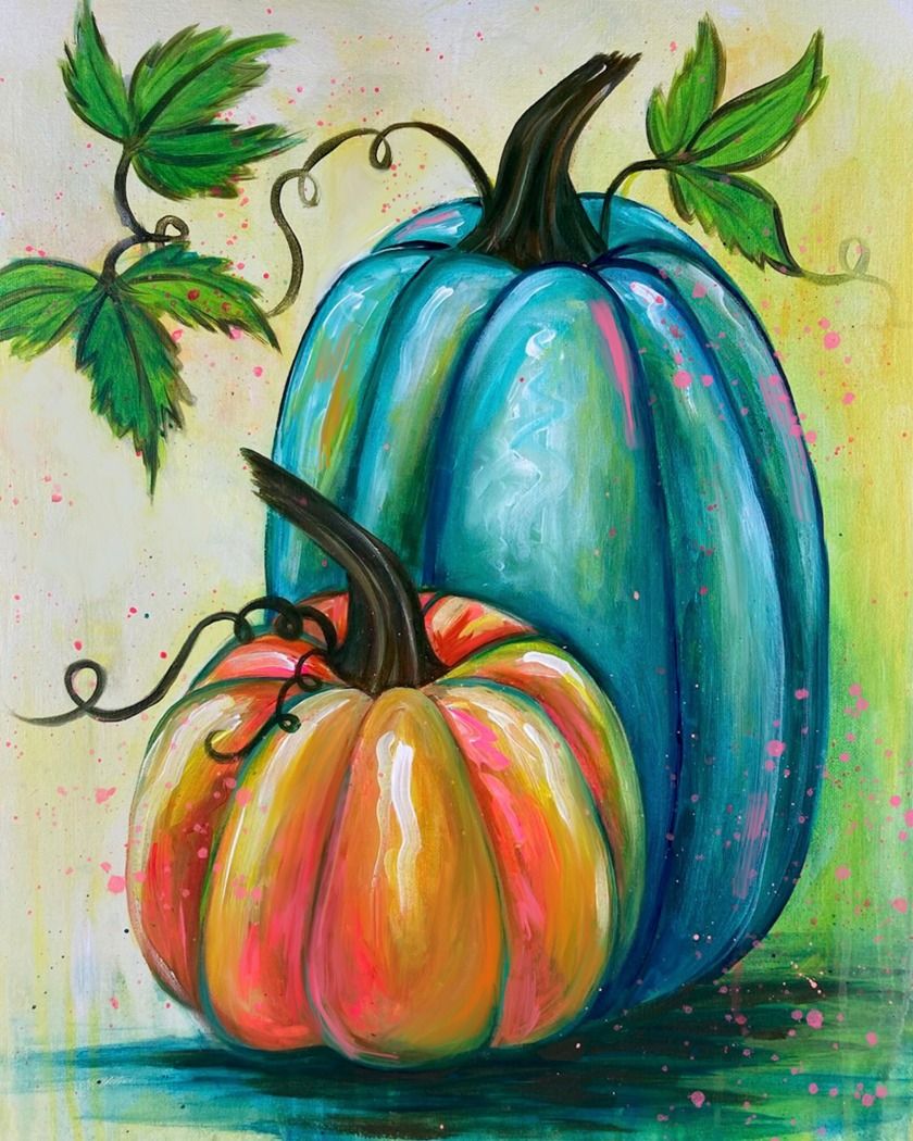 Paint Painted Pumpkins with us!