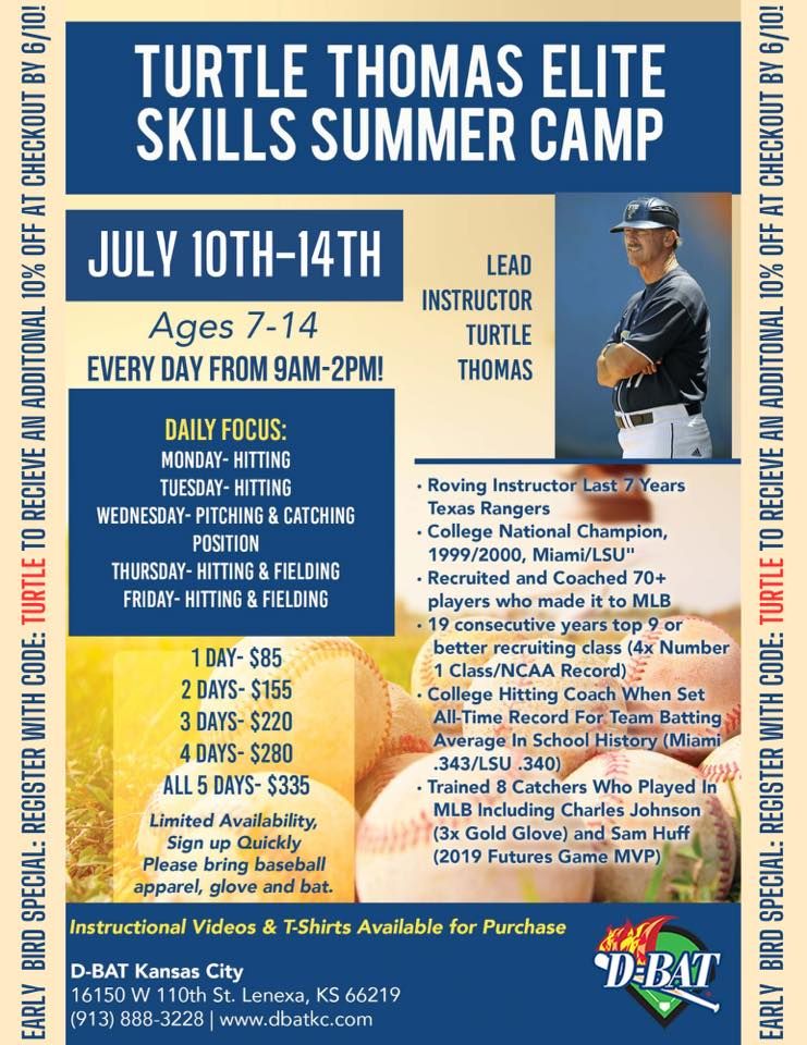 Turtle Thomas Elite Summer Skills Sessions