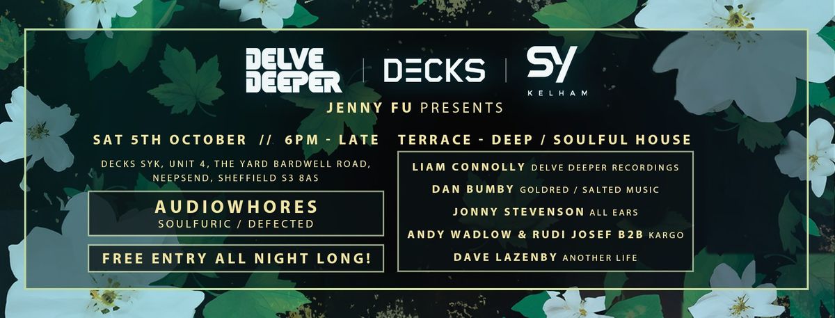 Delve Deeper Decks Terrace Party - Free Entry