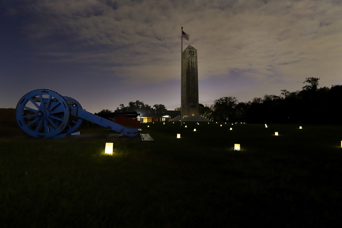 Chalmette Battlefield Memorial Illumination 