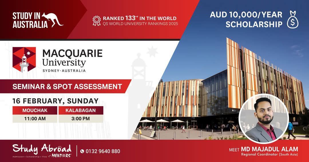 Seminar & Spot Assessment: Macquarie University