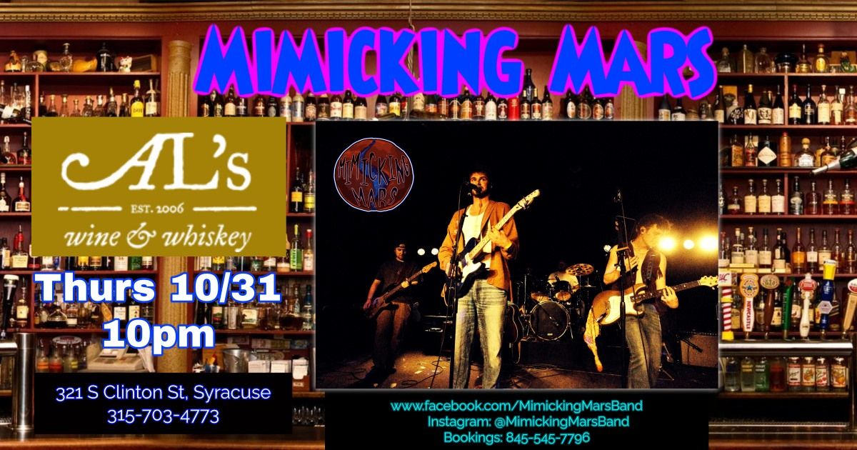 Mimicking Mars Halloween at Al's Wine & Whiskey Lounge !