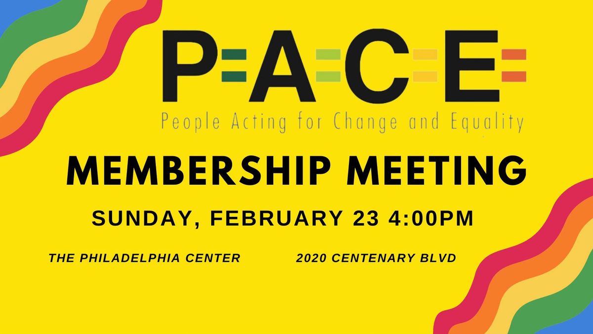 PACE Membership Meeting