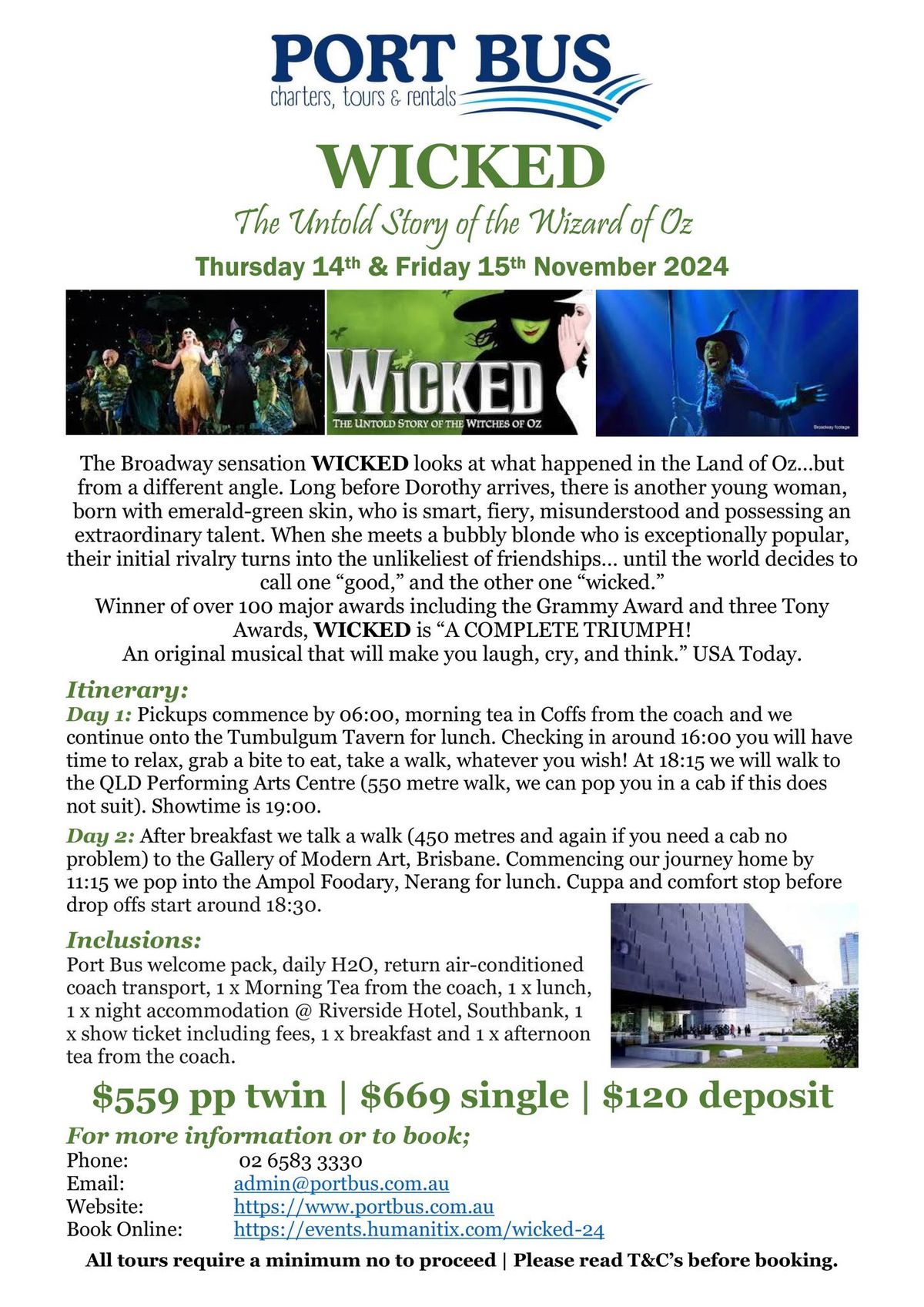 WICKED! The Untold Story of the Wizard of Oz.