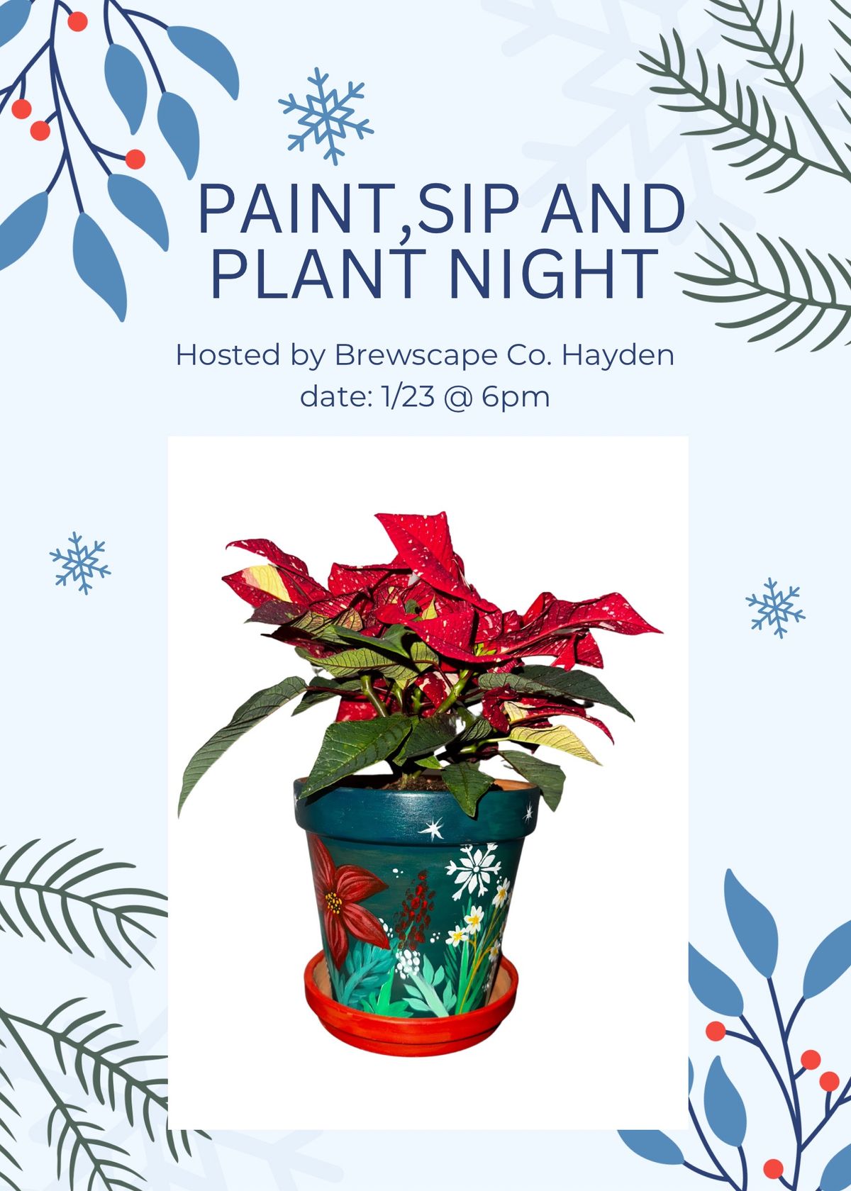 Paint, sip and plant night hosted by Brewscape