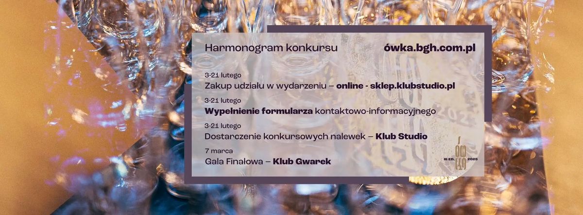 III Konkurs Nalewek Domowych \u00d3WKA 2025