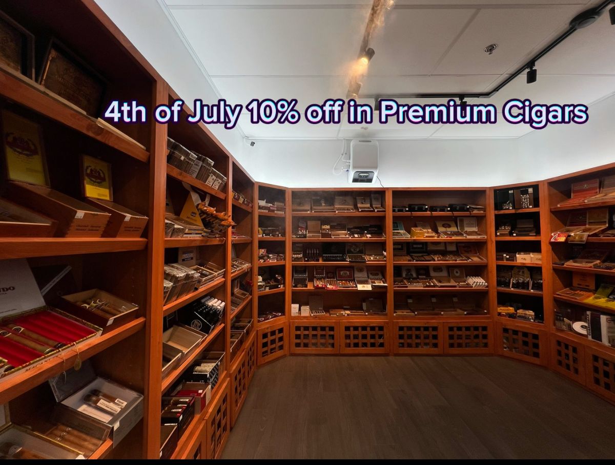 4th of July 10% off in Premium Cigars