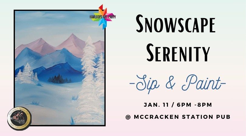 Snowscape Serenity - Sip & Paint @ McCracken's! 