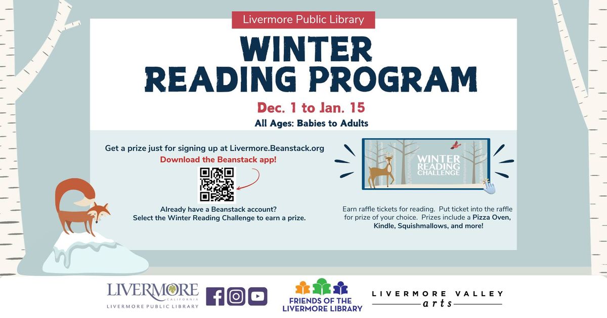 Winter Reading Program (Dec. 1, 2024 - Jan. 15, 2024)