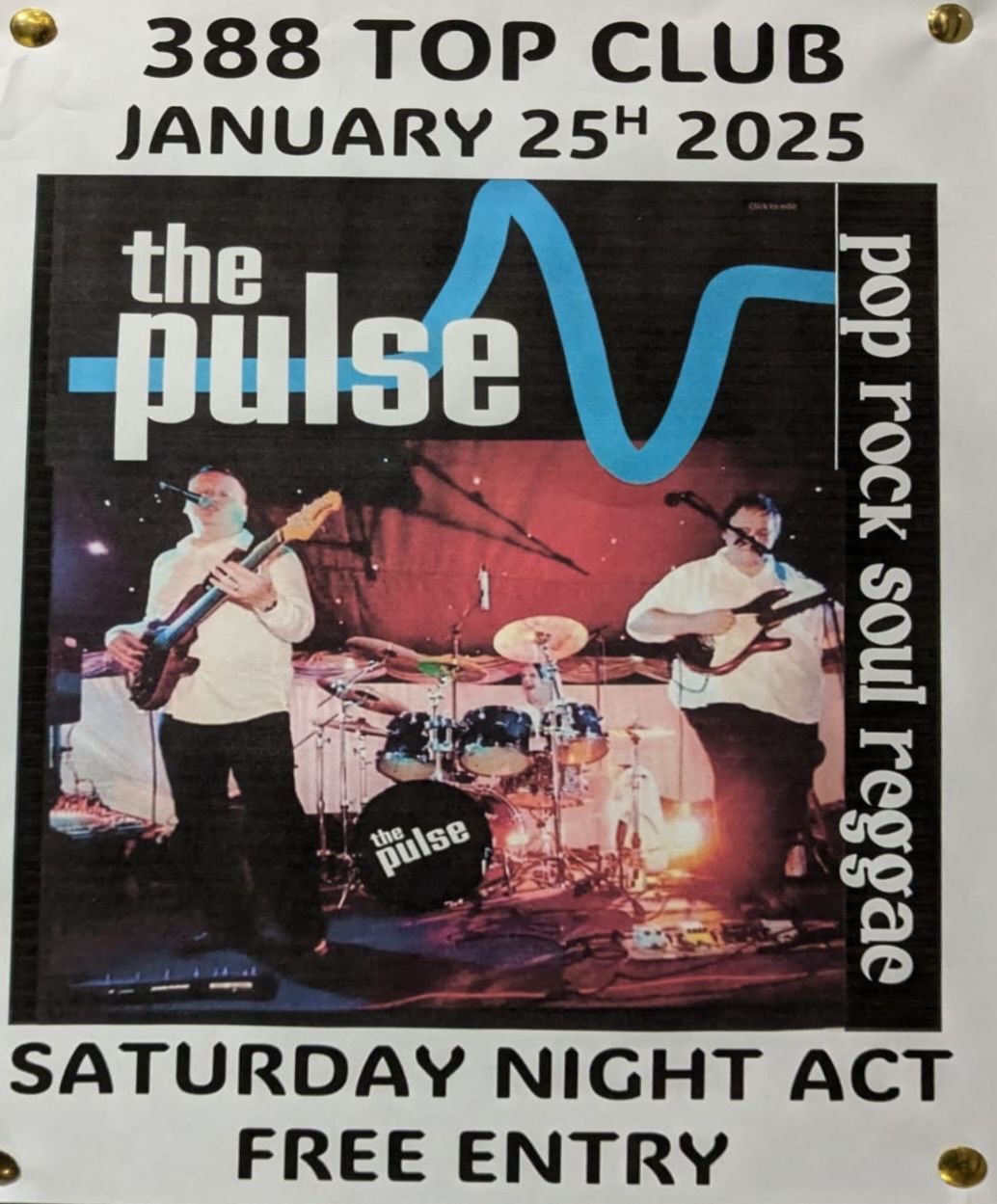 the pulse - performing live - free entry