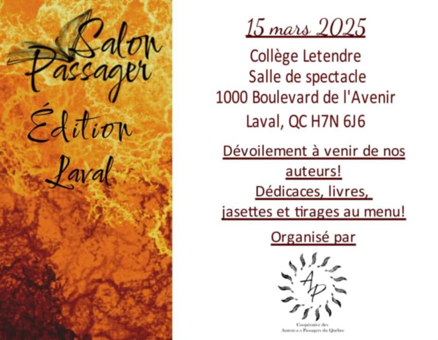 Salon Passager - \u00c9dition Laval 2025