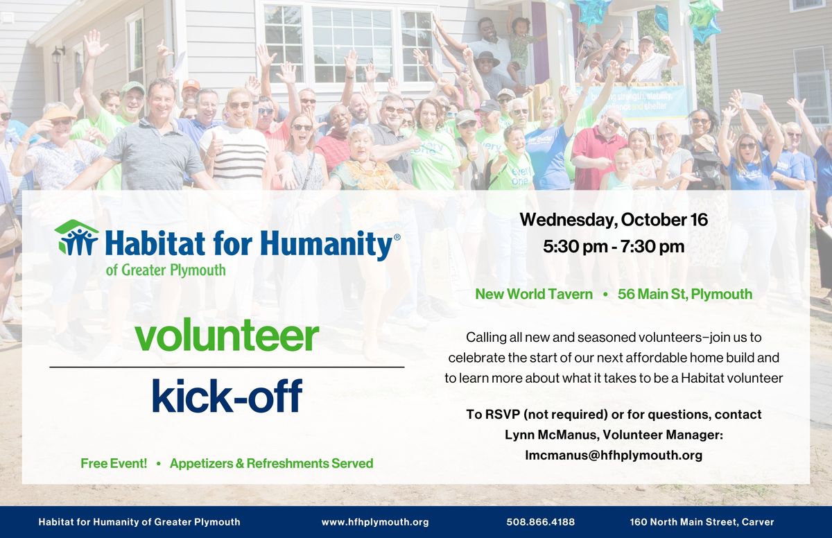 Volunteer Kick-Off