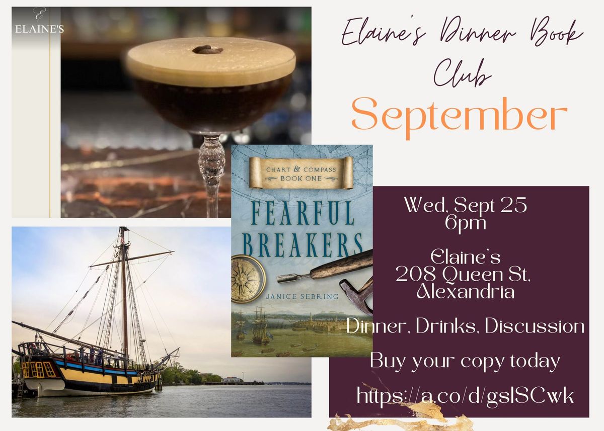 Elaine's Dinner Book Club: September