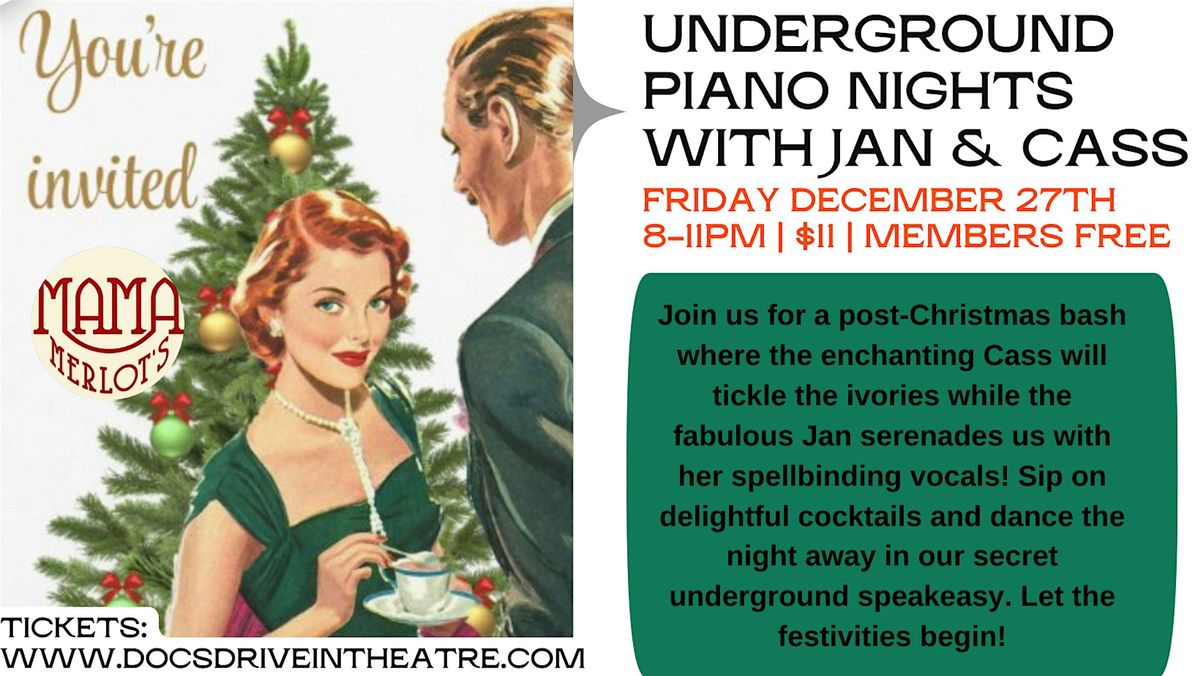 1940s Underground Piano Nights with Jan & Cass