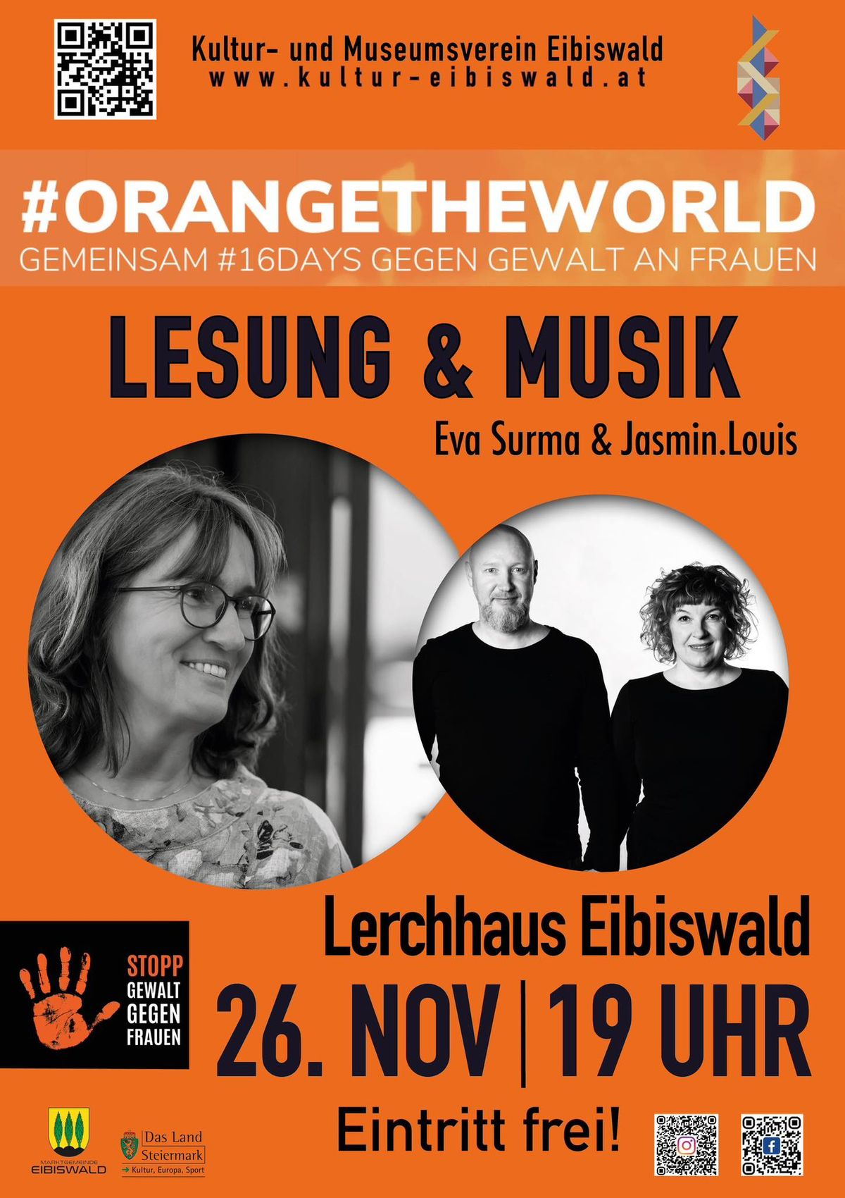 Lesung & Musik \/ Orange the world