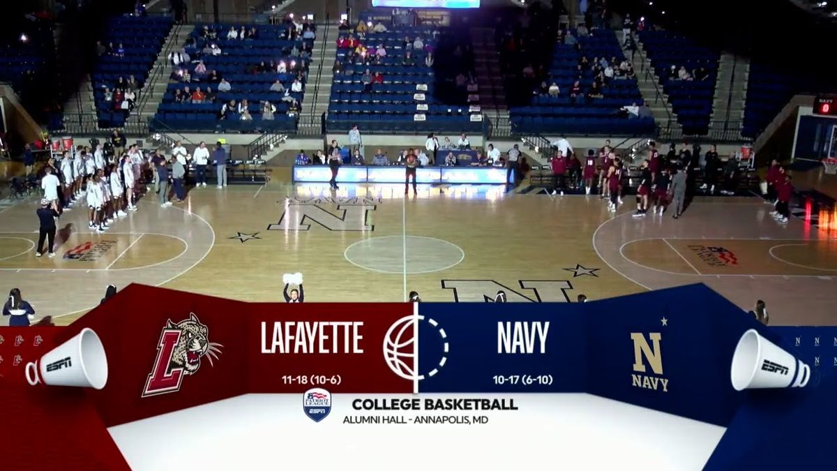 Lafayette Leopards at Navy Midshipmen Mens Basketball