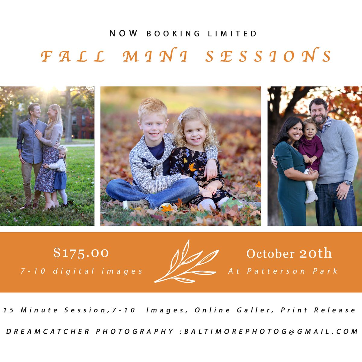 Fall Mini Sessions