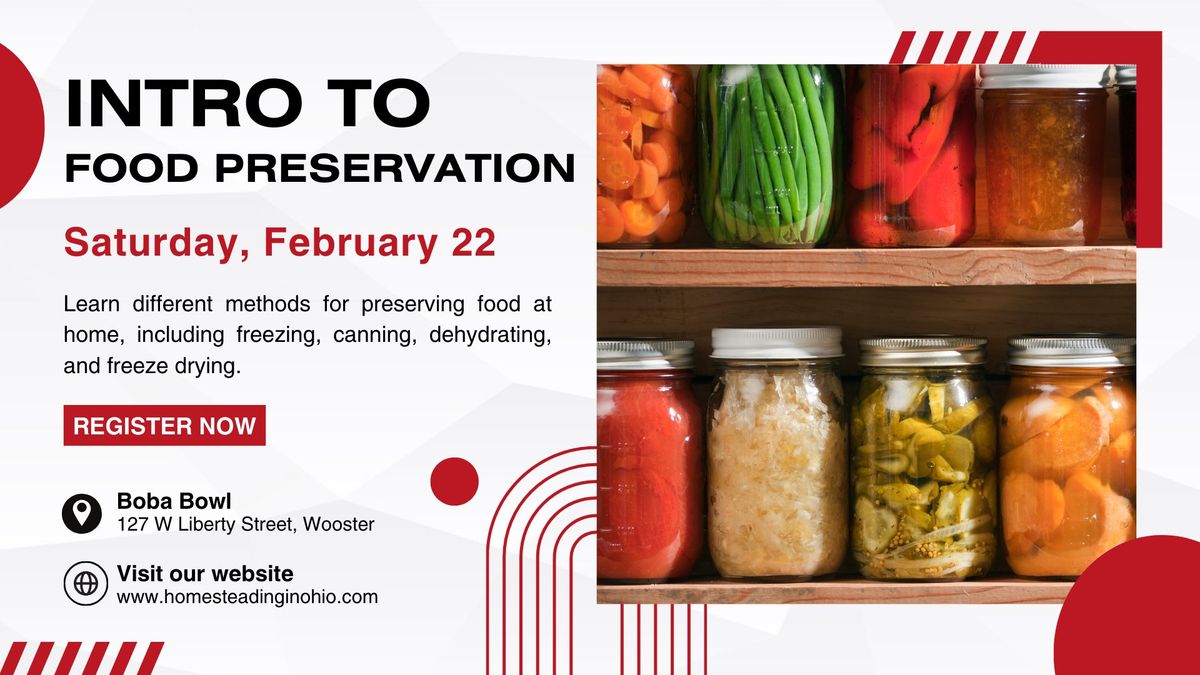 Intro to Food Preservation