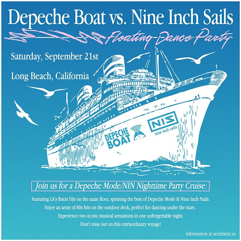 SOLD OUT-Depeche Boat vs Nine Inch Sails Floating Dance Party