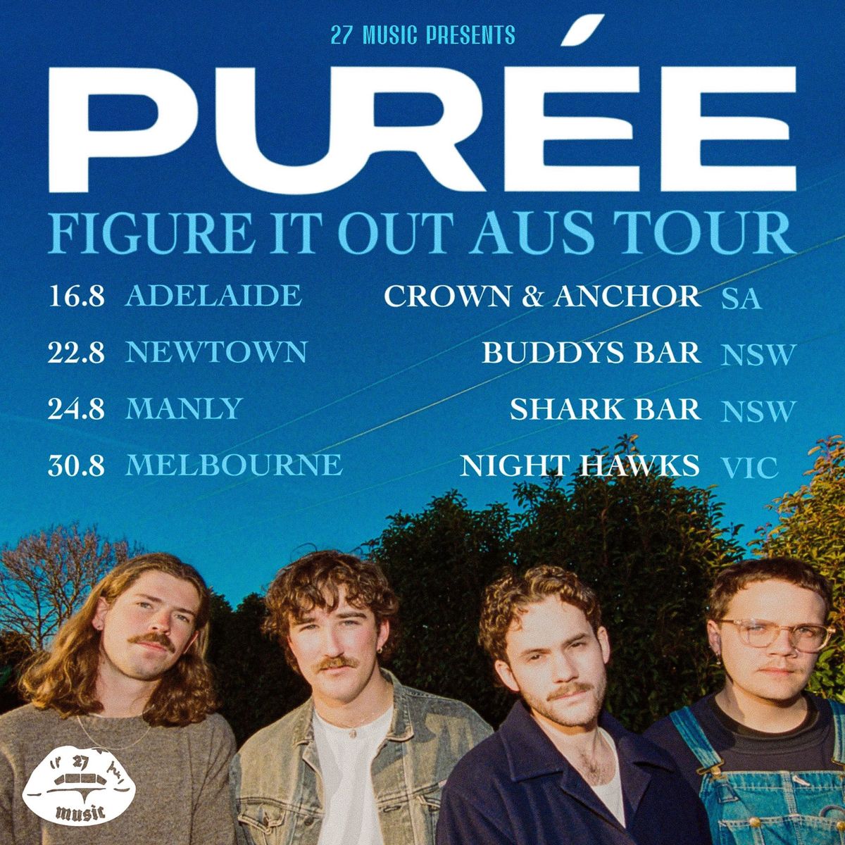 \u2018Figure It Out\u2019 - Pur\u00e9e AUS Tour Adelaide @The Crown and Anchor 16th August