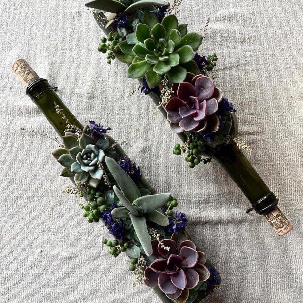 Wine Bottle Succulent Class with Stockmen's Greenhouse