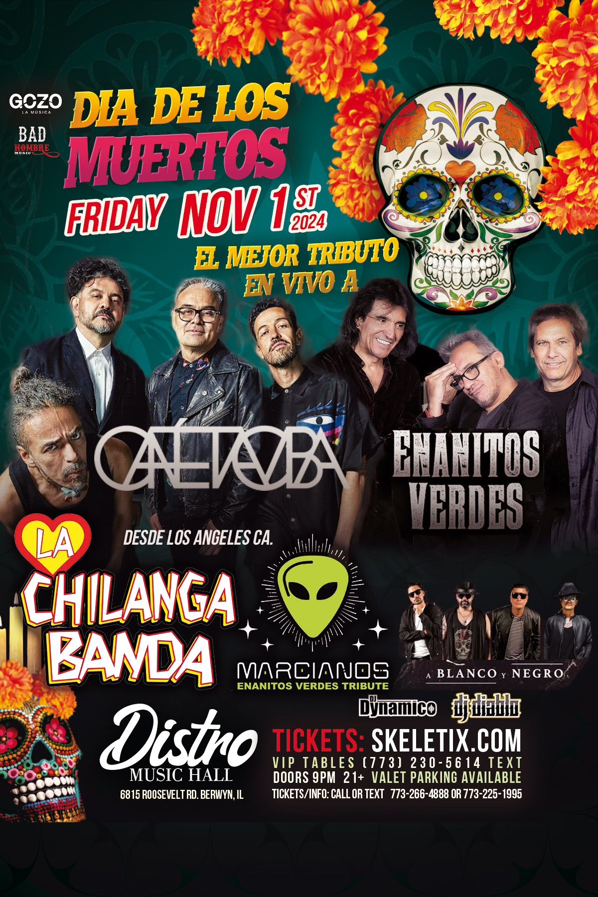 D\u00eda De Los Muertos Con Chilanga Banda, Marcianos, y Blanco y Negro