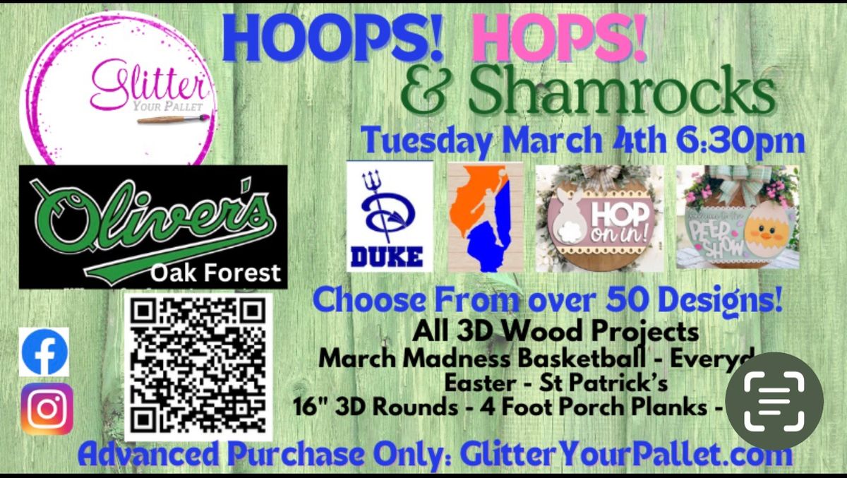 Hoops, Hops & Shamrocks - Wood Painting Event - public 