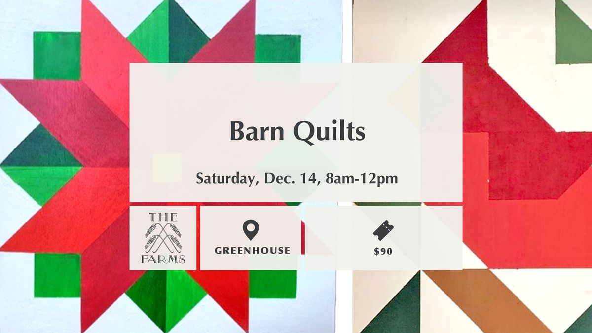 (SOLD OUT) Barn Quilts