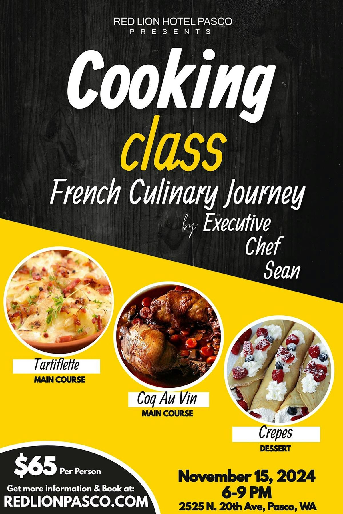 French Culinary Journey Cooking Class