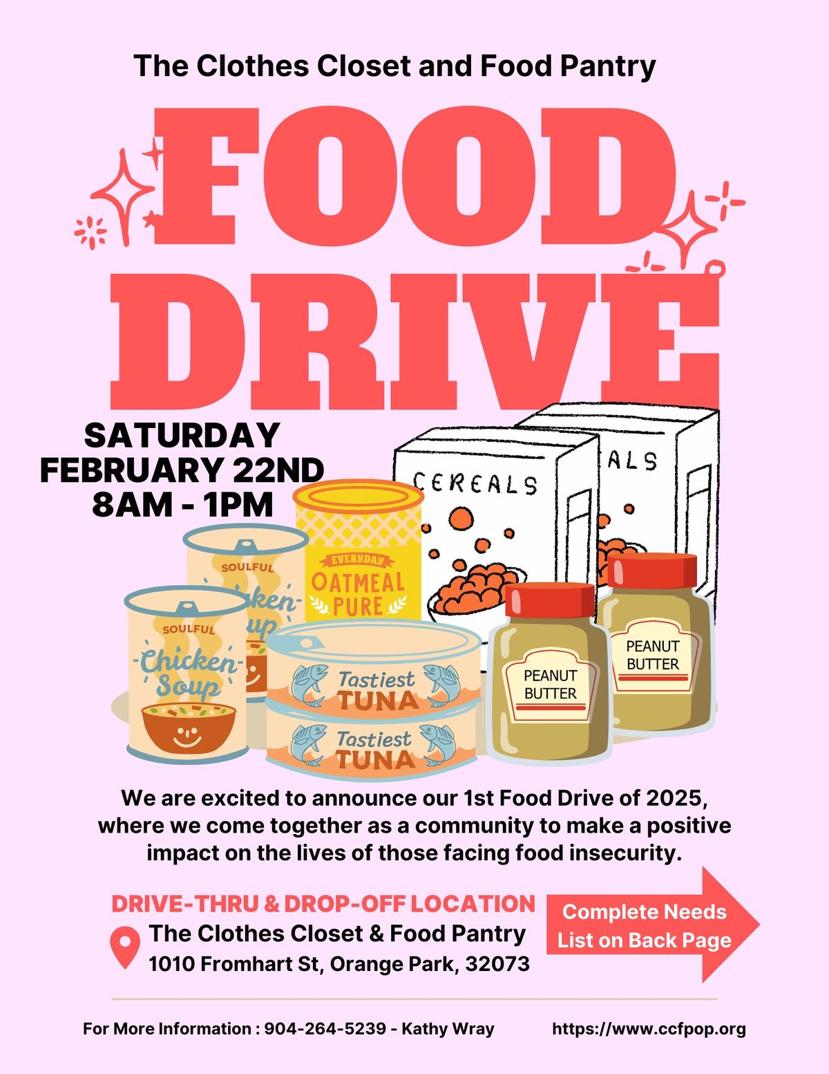 Drive-Thru Food Drive Alert!