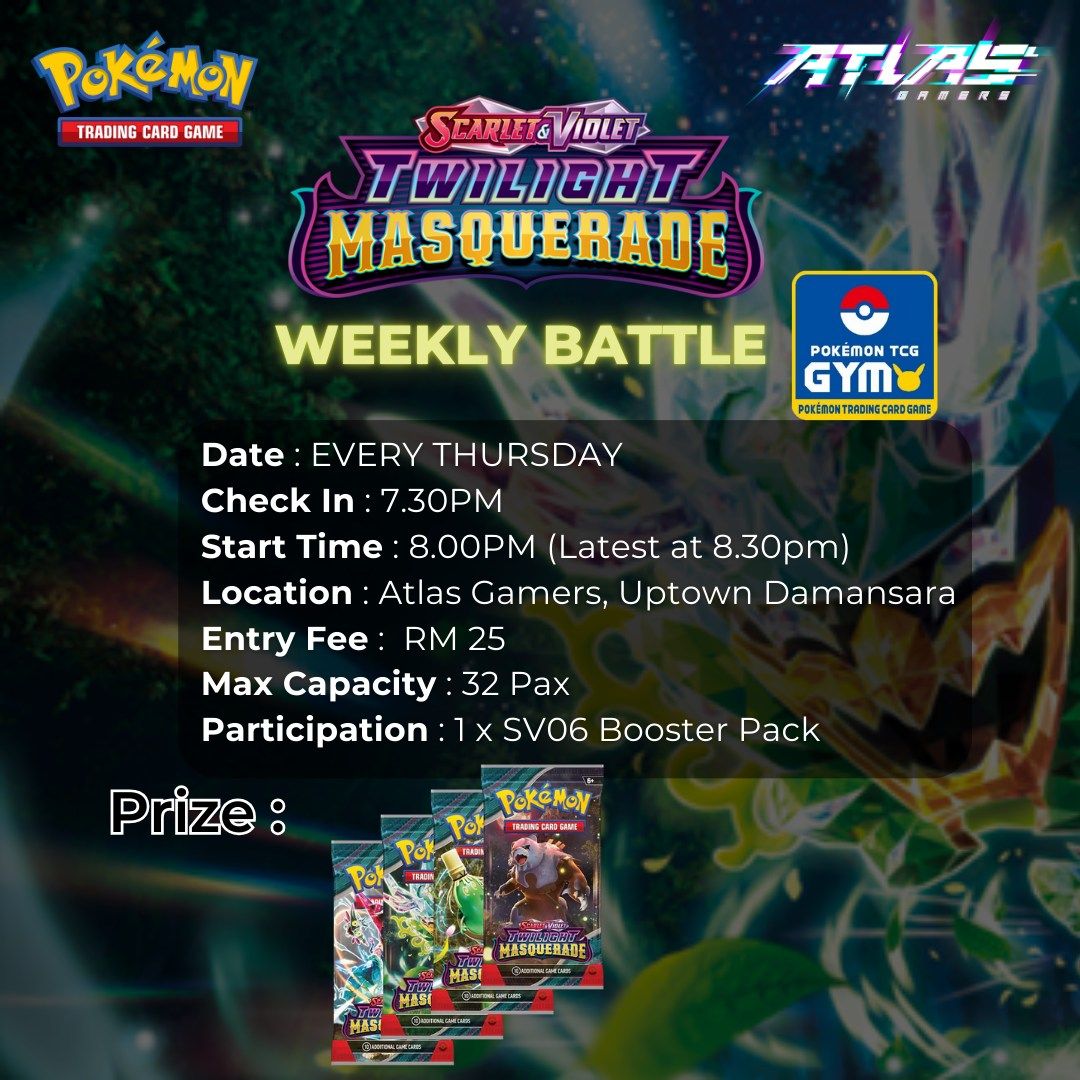 Atlas Gamers Pokemon Weekly Tournament