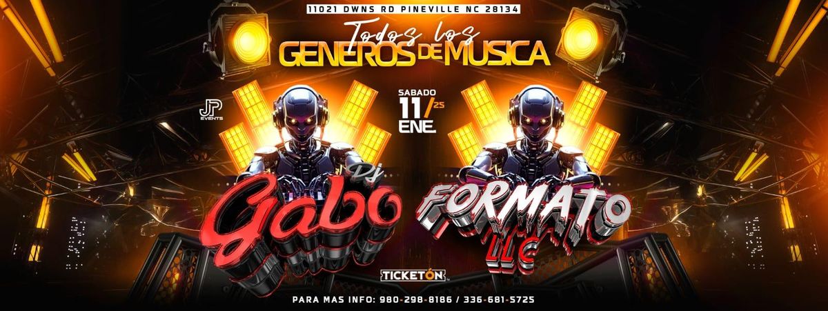 TODOS LOS GENEROS DE LA MUSICA CON DJ GABO Y FORMATO LLC