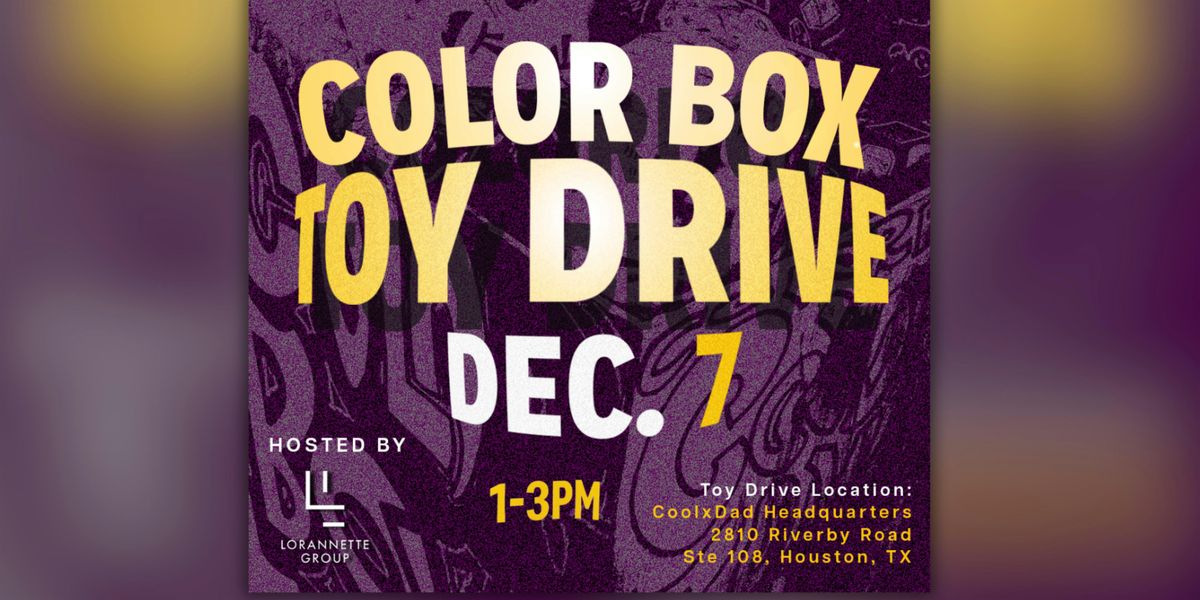 Lorannette Group x CoolxDad Color Box Toy Drive