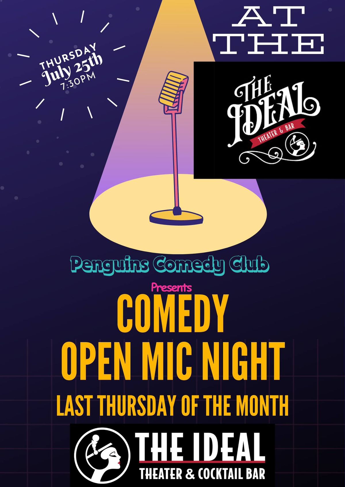 Open Mic Comedy at the Ideal Theater 